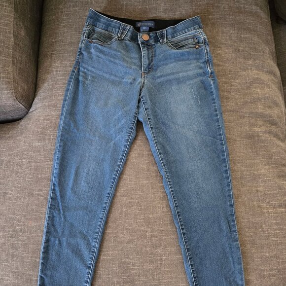 Democracy Size 10 Blue Wash Skinny Jeans / Stretch Denim - Picture 1 of 4